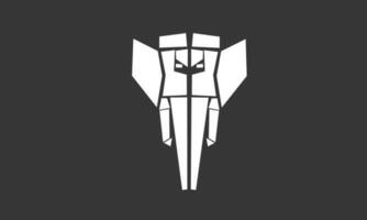 olifant hoofd logo creatief ontwerp vector
