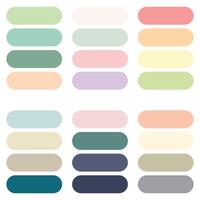 abstract gekleurde palet gids. pastel kleur set. rgb kleur. vector