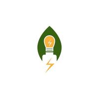 eco macht energie logo vector sjabloon illustratie