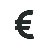euro valuta icoon grafisch vector illustratie