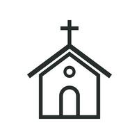 kerk icoon grafisch vector ontwerp illustratie