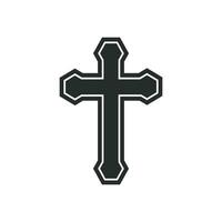 christen kruis icoon grafisch vector ontwerp illustratie