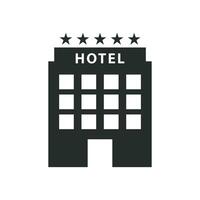 hotel icoon grafisch vector ontwerp illustratie