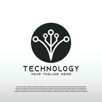 abstract technologie logo met concept van eerste s brief en netwerken. illustratie element -vector vector