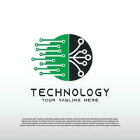 abstract technologie logo met concept van eerste s brief en netwerken. illustratie element -vector vector