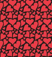 liefde hart naadloos patroon ontwerp vector achtergrond. naadloos patroon Aan Valentijnsdag dag. de naadloos structuur met hart.