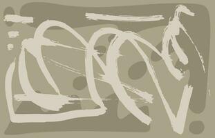 grunge droog borstel abstract hedendaags licht beige patroon vector