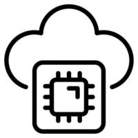 wolk automatisering icoon vector