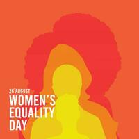 gelukkig vrouwen gelijkheid dag vector
