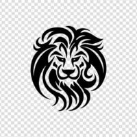 hoofd logo dier, geminimaliseerd, vector, zwart en wit, wit achtergrond vector
