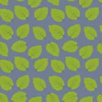 naadloos patroon van groen bladeren Aan een bosbes backdrop in modieus tinten. abstract achtergrond structuur vector