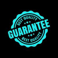 het beste kwaliteit garantie blauw zegel geïsoleerd vector