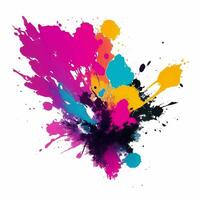 kleurrijk inkt spatten, vector illustratie