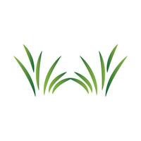 groen gras logo ontwerp, boerderij landschap illustratie, natuurlijk landschap vector