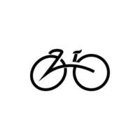 fiets logo, gemakkelijk minimalistische ontwerp, sport vervoer vector, illustratie silhouet sjabloon vector