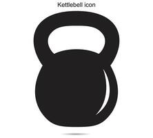 kettlebell icoon, vector illustratie.