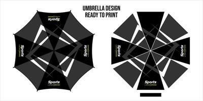 paraplu's ontwerp, top visie Aan wit achtergrond, geopend ronde regen paraplu het drukken vector illustratie