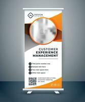 zakelijke roll-up banner vector