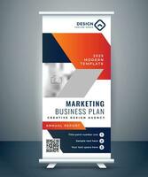 zakelijke roll-up banner vector