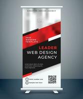 zakelijke roll-up banner vector