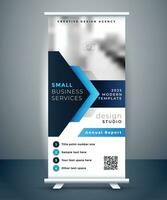 zakelijke roll-up banner vector