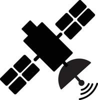 satelliet icoon over- wit achtergrond. omroep pictogram vector illustratie