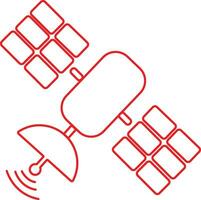 satelliet icoon over- wit achtergrond. omroep pictogram vector illustratie