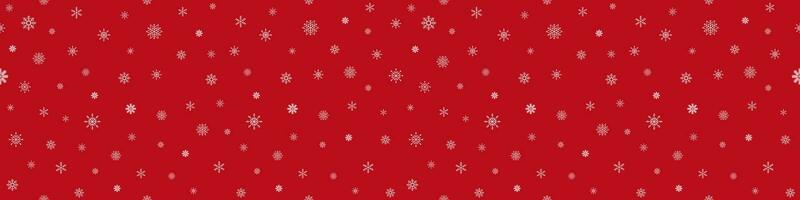 naadloos patroon. Kerstmis abstract achtergrond van een sneeuwvlok Aan rood. vector illustratie