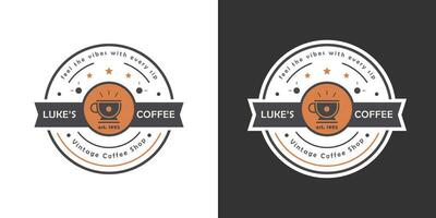 wijnoogst koffie winkel logo sjabloon voor koffie winkel. pro vector logo.