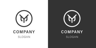 m minimaal logo voor bedrijf en bedrijf minimaal gemakkelijk elegant logo voor organisatie m logo sjabloon. pro vector logo.