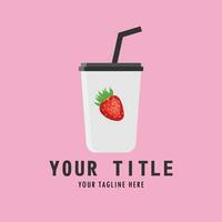 de illustratie van smoothies logo vector