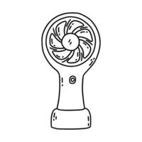 bureaublad elektrisch fan. vector tekening blazer icoon