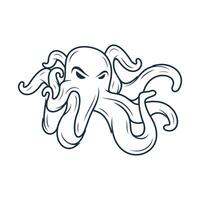 Octopus vector ontwerp element voor tekening