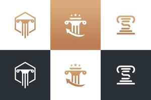 advocaat logo ontwerp element verzameling voor uw bedrijf vector