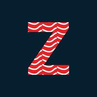 z brief logo of z tekst logo en z woord logo ontwerp. vector