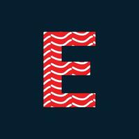 e brief logo of e tekst logo en e woord logo ontwerp. vector