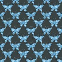 naadloos vlinder patroon. getrokken vlinder achtergrond vector