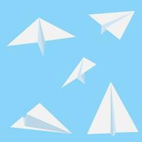 papier vliegtuigen ontwerpen vector leiderschap