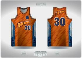 eps Jersey sport- overhemd vector.oranje bliksem met camouflage patroon ontwerp, illustratie, textiel achtergrond voor basketbal overhemd sport- t-shirt, basketbal Jersey overhemd vector