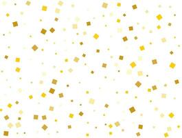 gouden Kerstmis plein confetti. vector illustratie