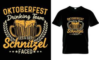 oktoberfeest Duitse cadeaus t overhemd ontwerp sjabloon vector