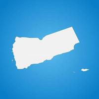 zeer gedetailleerde kaart van Jemen met randen geïsoleerd op de achtergrond vector