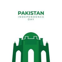 gelukkig Pakistan dag poster ontwerp vector Sjablonen