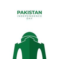 gelukkig Pakistan dag poster ontwerp vector Sjablonen