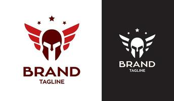 spartaans Vleugels logo symbool, gemakkelijk en minimalistische ontwerp, vector, vector