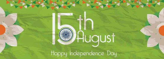 gelukkig onafhankelijkheid dag Indië sjabloon ontwerp illustratie ontwerp. vector