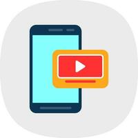 mobiel video vector icoon ontwerp