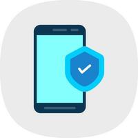 mobiel veiligheid vector icoon ontwerp
