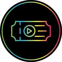 film ticket vector icoon ontwerp