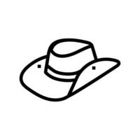 safari hoed pet lijn icoon vector illustratie